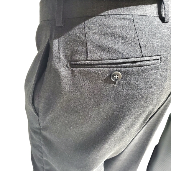 Calvin Klein Grey Wool Suit Men's 40 Long x 35 - Picture 8 of 8